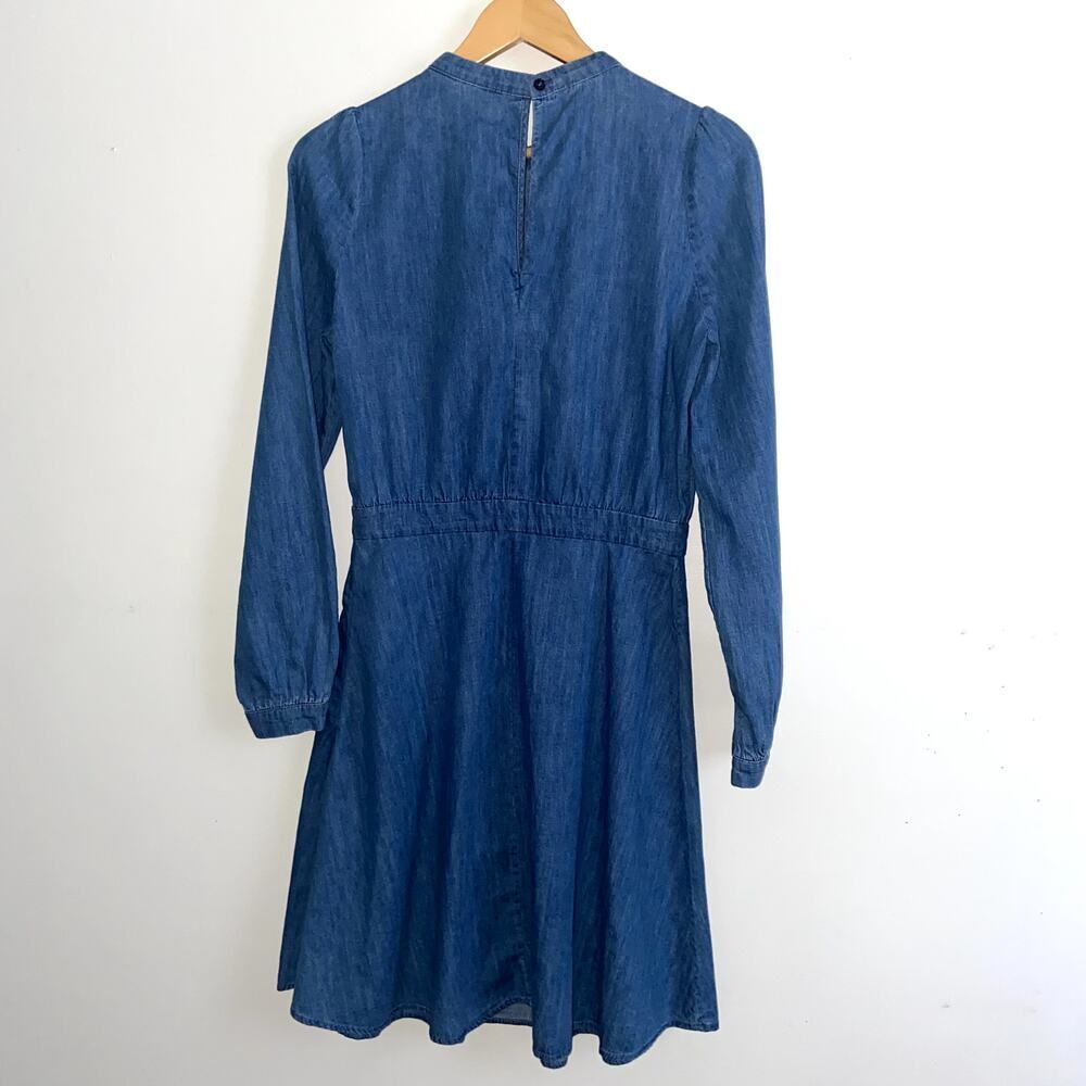 & Other Stories Denim Chambray Dress Women's Size 6 Prairie Cottagecore ! - Picture 6 of 8
